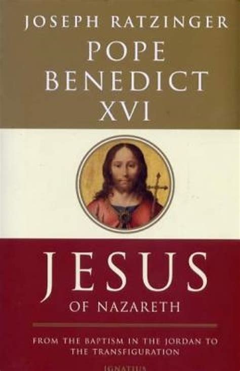 pope benedict xvi book on jesus
